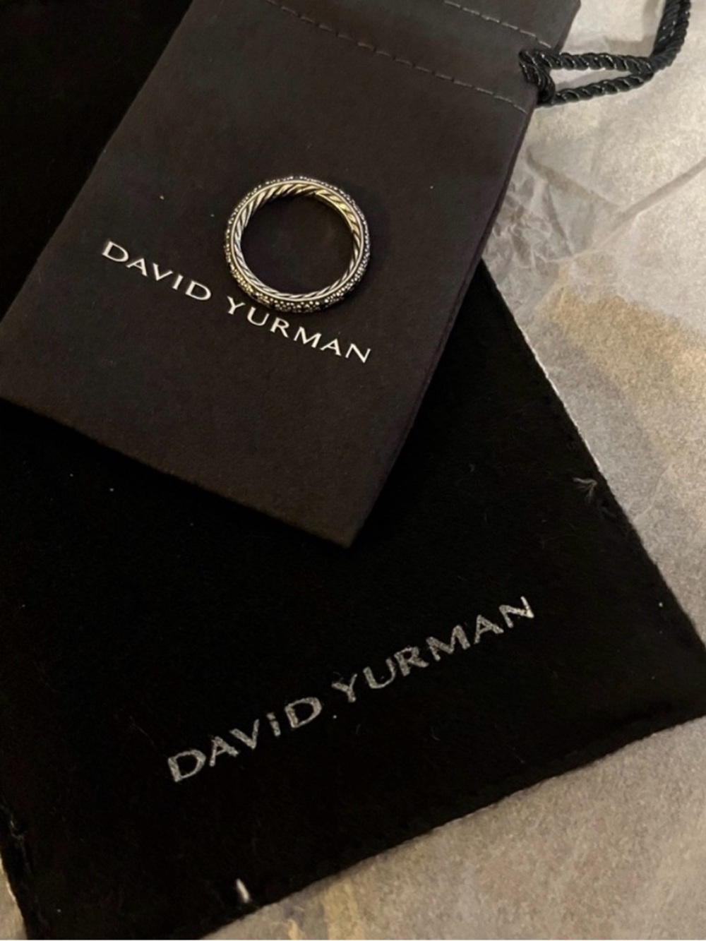 David Yurman Midnight Melange Ring - Picture 2 of 5